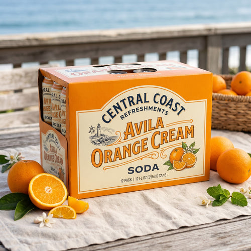 Avila Orange Cream Soda — Valencia Orange & Vanilla, 12-Pack 12 oz Cans