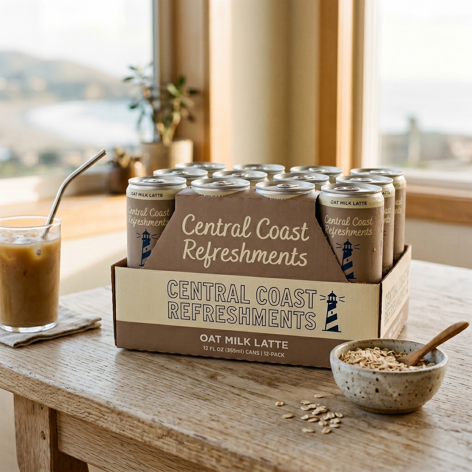 Cayucos Cold Brew — Oat Milk Latte, 12-Pack 10.5 oz Cans