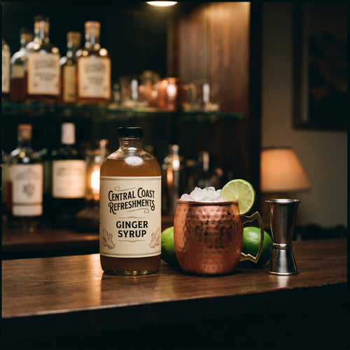 Bishop Peak Ginger Syrup — Fresh Ginger, 12 oz Bottle