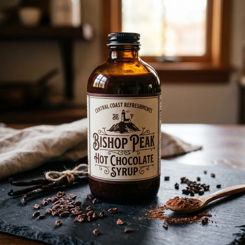 Bishop Peak Hot Chocolate Syrup — Single-Origin Cacao, 12 oz Bottle